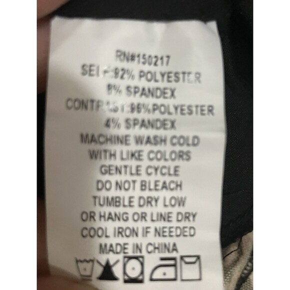 VIBE Animal Print Lace Trimmed Women’s Short Sleeve Top Size L New NWT - Picture 8 of 13